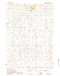 preview thumbnail of historical topo map of Natrona County, WY in 1984