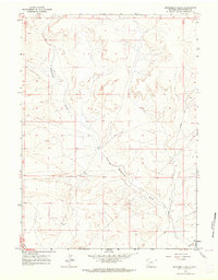 preview thumbnail of historical topo map of Sweetwater County, WY in 1961