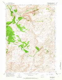 Download a high-resolution, GPS-compatible USGS topo map for Sheep Creek, WY (1964 edition)