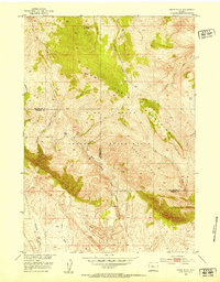 preview thumbnail of historical topo map of Hot Springs County, WY in 1952
