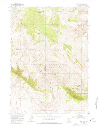 preview thumbnail of historical topo map of Hot Springs County, WY in 1952
