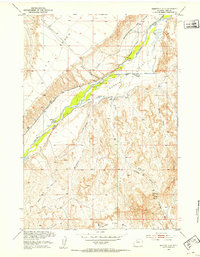 Download a high-resolution, GPS-compatible USGS topo map for Sheets Flat, WY (1953 edition)