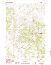 Download a high-resolution, GPS-compatible USGS topo map for Sheldon Creek, WY (1984 edition)