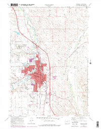 preview thumbnail of historical topo map of Sheridan, WY in 1968