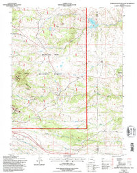 preview thumbnail of historical topo map of Albany County, WY in 1992