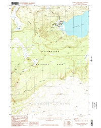 preview thumbnail of historical topo map of Teton County, WY in 1986