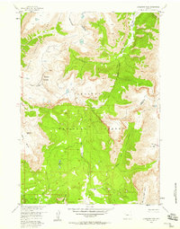 preview thumbnail of historical topo map of Fremont County, WY in 1956