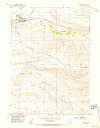 Download a high-resolution, GPS-compatible USGS topo map for Shoshoni, WY (1953 edition)