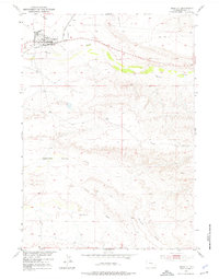 Download a high-resolution, GPS-compatible USGS topo map for Shoshoni, WY (1976 edition)