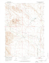 Download a high-resolution, GPS-compatible USGS topo map for Shotgun Butte, WY (1977 edition)