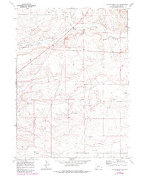 Download a high-resolution, GPS-compatible USGS topo map for Shute Creek Lake, WY (1980 edition)