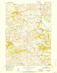 Download a high-resolution, GPS-compatible USGS topo map for Sibley Peak, WY (1951 edition)