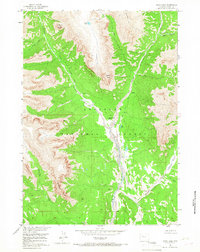 Download a high-resolution, GPS-compatible USGS topo map for Snow Lake, WY (1967 edition)