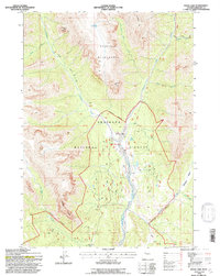 Download a high-resolution, GPS-compatible USGS topo map for Snow Lake, WY (1997 edition)