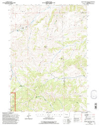 preview thumbnail of historical topo map of Hot Springs County, WY in 1991