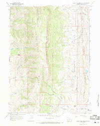 Download a high-resolution, GPS-compatible USGS topo map for South Fork Mountain, WY (1971 edition)