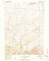 Download a high-resolution, GPS-compatible USGS topo map for Split Rock NW, WY (1958 edition)