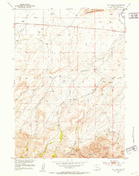 Download a high-resolution, GPS-compatible USGS topo map for Split Rock NW, WY (1953 edition)
