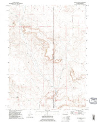 Download a high-resolution, GPS-compatible USGS topo map for Spoon Butte, WY (1995 edition)
