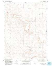 Download a high-resolution, GPS-compatible USGS topo map for Spoon Butte, WY (1993 edition)
