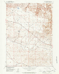 Download a high-resolution, GPS-compatible USGS topo map for Squaw Butte NE, WY (1952 edition)