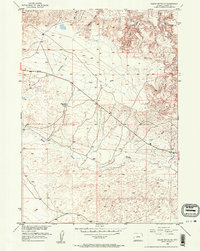 Download a high-resolution, GPS-compatible USGS topo map for Squaw Butte NE, WY (1953 edition)