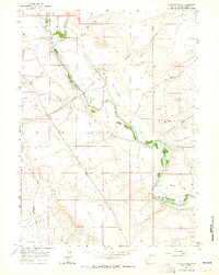 preview thumbnail of historical topo map of Sweetwater County, WY in 1961