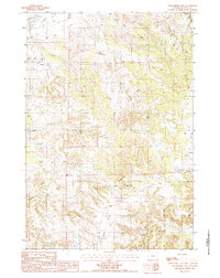 Download a high-resolution, GPS-compatible USGS topo map for Strawberry Hill, WY (1985 edition)