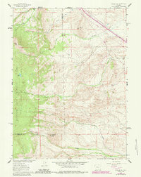Download a high-resolution, GPS-compatible USGS topo map for Strouss Hill, WY (1984 edition)