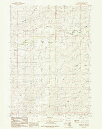 Download a high-resolution, GPS-compatible USGS topo map for Suicide Hill, WY (1984 edition)