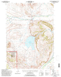 Download a high-resolution, GPS-compatible USGS topo map for Sunshine Reservoir, WY (1997 edition)