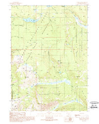 preview thumbnail of historical topo map of Teton County, WY in 1989