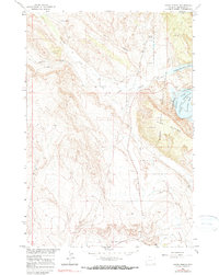 preview thumbnail of historical topo map of Big Horn County, WY in 1964