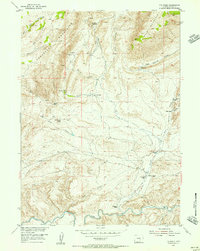 Download a high-resolution, GPS-compatible USGS topo map for T E Ranch, WY (1956 edition)