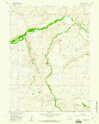 Download a high-resolution, GPS-compatible USGS topo map for T L Ranch, WY (1960 edition)