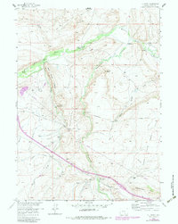 Download a high-resolution, GPS-compatible USGS topo map for T L Ranch, WY (1983 edition)