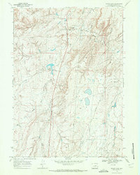 Download a high-resolution, GPS-compatible USGS topo map for Teapot Rock, WY (1972 edition)