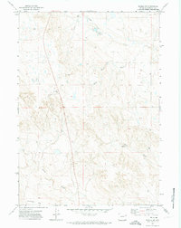 Download a high-resolution, GPS-compatible USGS topo map for Teckla SW, WY (1974 edition)