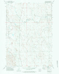 Download a high-resolution, GPS-compatible USGS topo map for The Gap SW, WY (1984 edition)