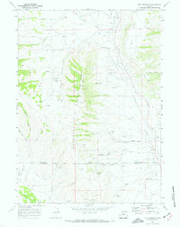 Download a high-resolution, GPS-compatible USGS topo map for The Hogsback, WY (1973 edition)