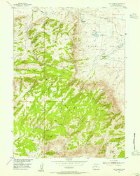 Download a high-resolution, GPS-compatible USGS topo map for The Q Ranch, WY (1955 edition)