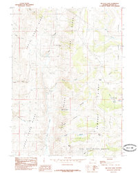 Download a high-resolution, GPS-compatible USGS topo map for The Rock Slide, WY (1985 edition)