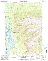 Download a high-resolution, GPS-compatible USGS topo map for The Trident, WY (1998 edition)