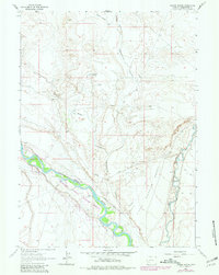 Download a high-resolution, GPS-compatible USGS topo map for Thoman School, WY (1981 edition)