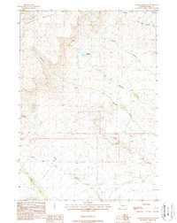 Download a high-resolution, GPS-compatible USGS topo map for Thomas Reservoir, WY (1988 edition)