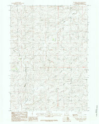 Download a high-resolution, GPS-compatible USGS topo map for Thompson Draw, WY (1984 edition)