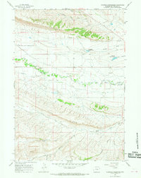 Download a high-resolution, GPS-compatible USGS topo map for Thompson Reservoirs, WY (1968 edition)