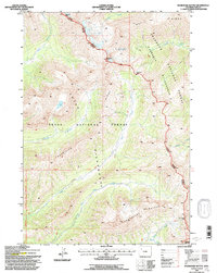 Download a high-resolution, GPS-compatible USGS topo map for Thorofare Buttes, WY (1997 edition)