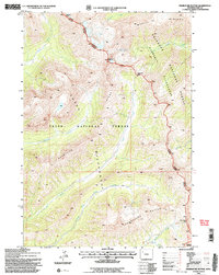 Download a high-resolution, GPS-compatible USGS topo map for Thorofare Buttes, WY (1997 edition)