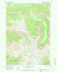Download a high-resolution, GPS-compatible USGS topo map for Thorofare Plateau, WY (1973 edition)